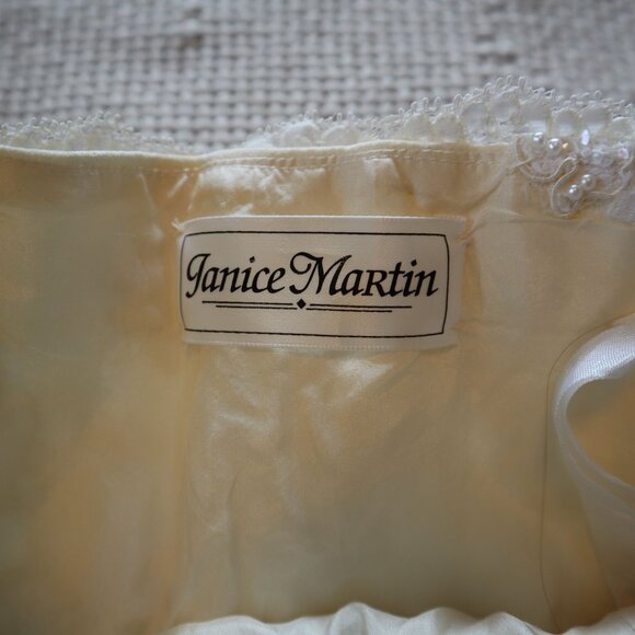 Janice Martin Strapless Peplum Beaded Tube Top Wedding Size XS - Picture 8 of 8